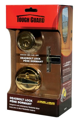 Door Lock Dead Bolt Single Cylinder Polished Brass