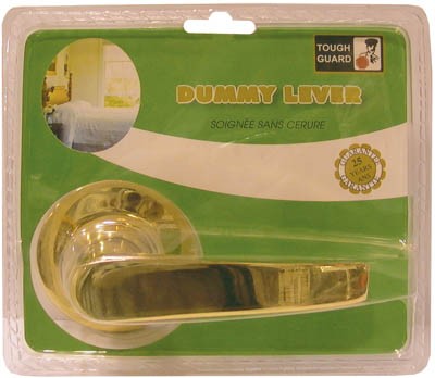 Door Lock Dummy Lever Polished Brass
