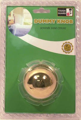 Door Lock Dummy Knob Polished Brass