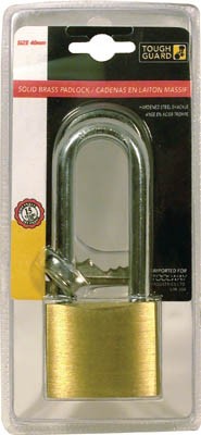 Padlock Brass 1 1/2in (40mm) 2.5in Shackle