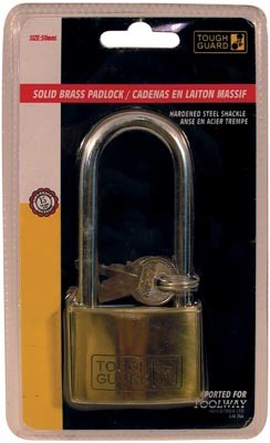 Padlock Brass 2in (50mm) 2.5in Shackle