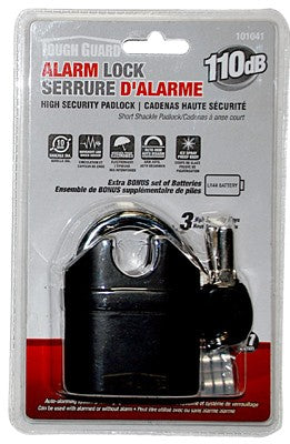 Padlock 67mm Alarm, Short Shackle