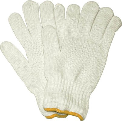 Gloves Knitted Cotton Unbleached