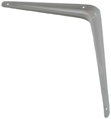 3" x 4" Steel Shelf Bracket White