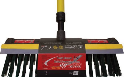 Push Broom 18" Steel Scraper w/ FG Handle
