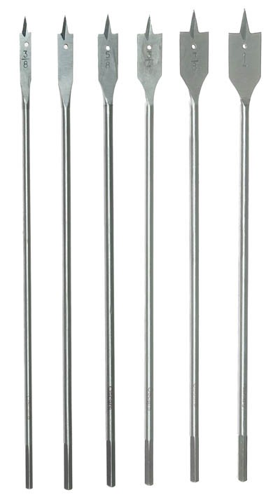 Drill Bits Wood Boring 12in 6pc Set