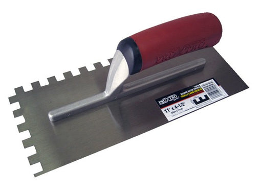 Trowel Notched 11in x 4 1/2In (1/2in x 1/2in SQ Notch) Red HDL