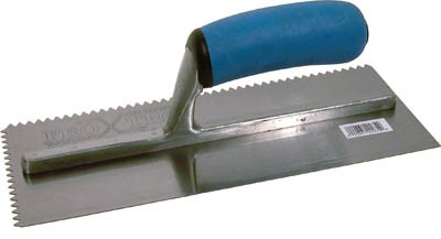 Trowel Notched 11in x 4 1/2in (3/16in V Notch) Blue HDL