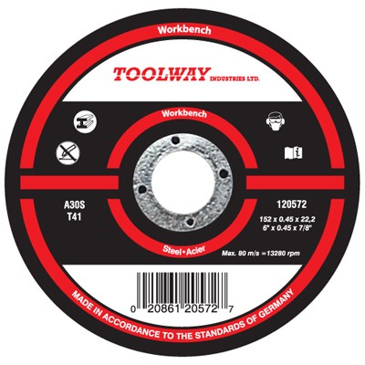 6” X 0.45 X 7/8” Flat Type Inox Cutting