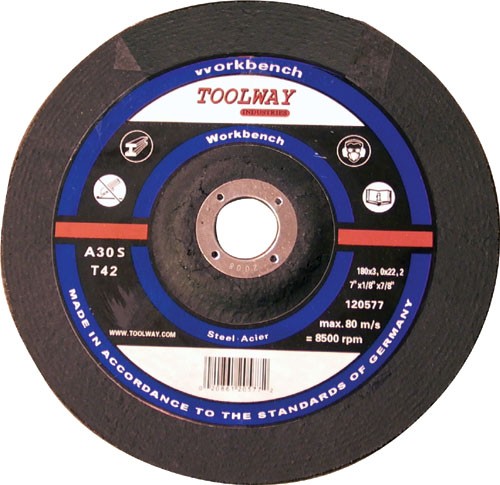 Cut-Off Wheel Depress Centre Abrasive 7in x 1/8in x 7/8in Metal