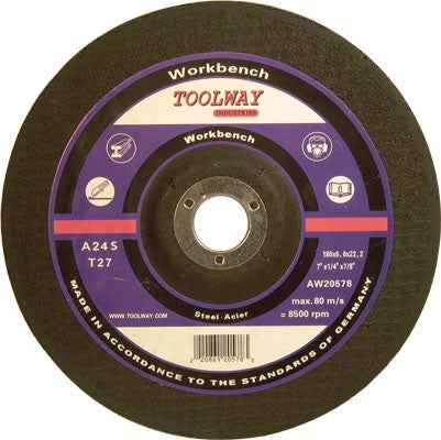 Cut-Off Wheel Depress Centre Abrasive 7in x 1/4in x 7/8in Metal