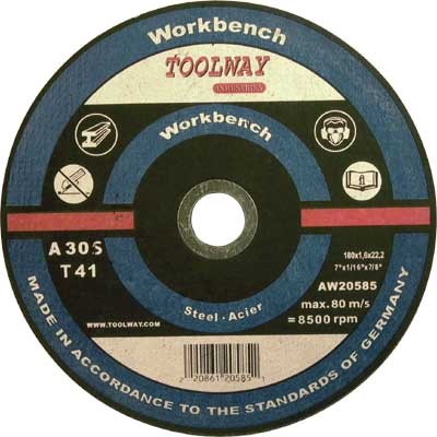 Cut-Off Wheel Reinforced Abrasive 7in x 1/16in x 7/8in Metal