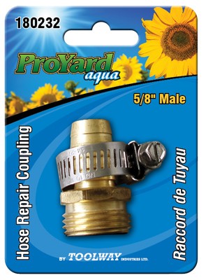 Hose Repair Kit Male With Coupling 5/8"