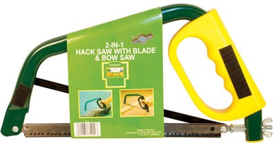 Bow Saw 12in Tubular 3in1 with 2 Blades