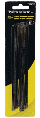 Hacksaw Blade Junior 6in 24T 12/pkg