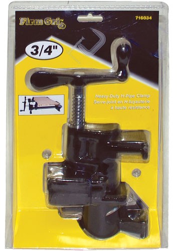 3/4" Deep Throat -type pipe clamp.