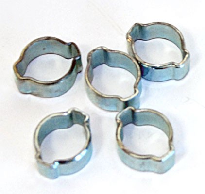 5pc Ear Clamps 1/2" OD