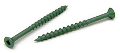 Screw Deck Green Ceramic No. 8 x 2 1/2in 100/pkg