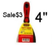 4" Top Quality Scraper 4" scraper / Taping / putty knife: Sale $3