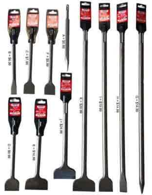  SDS-Plus and SDS-Max chisels - High-Performance Chisels for Ultimate Durability