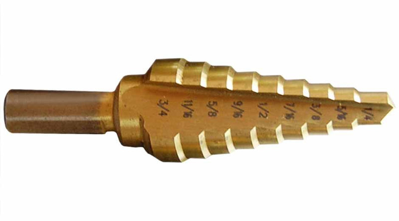 12 Step Step Bit 3/8 shank