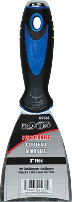 Putty Knife 3in True Flex SS Plastic HDL