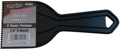 Putty Knife 3" Plastic 1/8" V-Notch