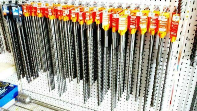 SDS-PLUS and SDS-MAX Drill Bits (Different sizes 6 to 38 Long