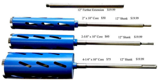 Dry Diamond Core Drill Bits