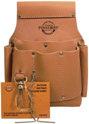 Leather Electrician Tool Pouch Top Grain Leather