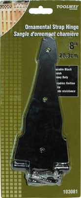 Hinge 8in Strap Ornamental