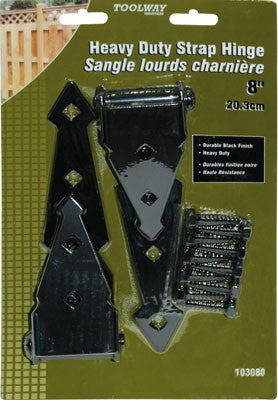 2 pc Hinge 8in Strap HD