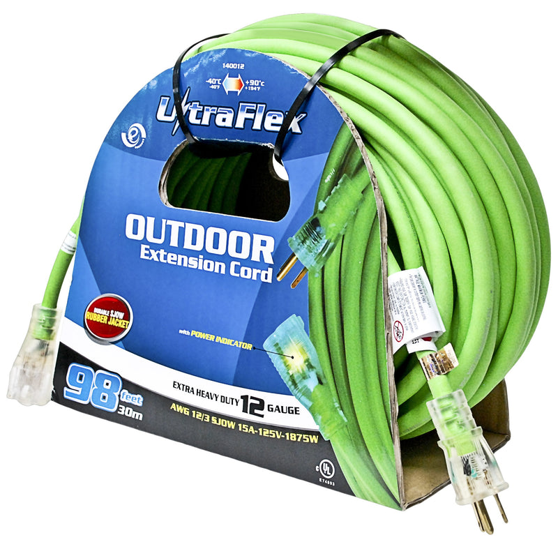 Ext Cord 30m SJOW 12/3 1-Outlet