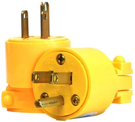Vinyl Plug 15A-125V Male