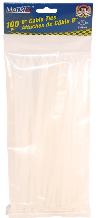 100 pc 8" Cable Ties