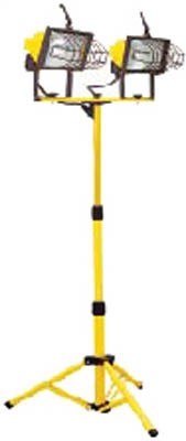 1000W Twin Halogen Work Lights w/Adj. Tripod