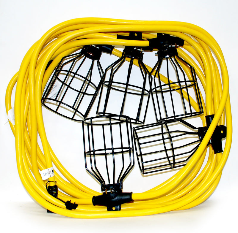 String Light 15m 12/3 STW - 5 Metal Cages