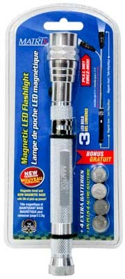 LED Flashlight w/Telescopic Magnet