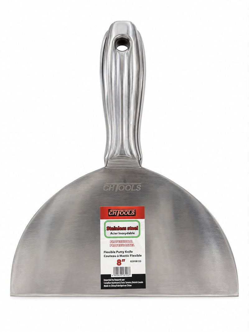 Putty Knife - Fully Stainless Steel 8"