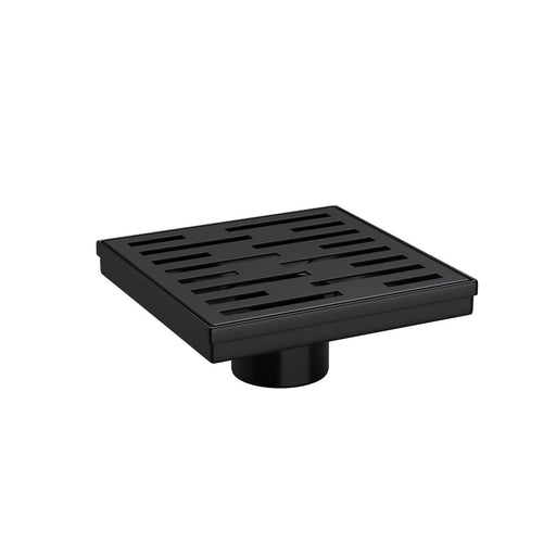 Chtools 6x6 inch Matt Black Linear Shower Drain