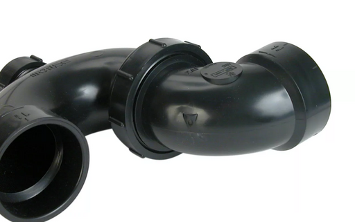 Bow 1-1/2 In ABS P Trap with Clean Out Hub