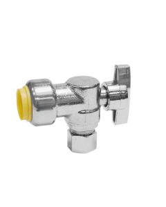 Angle Valve - Lead Free - 1/2" x 3/8" - Push