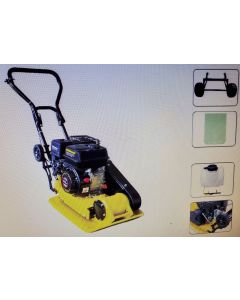 Honda GX160 Vibratory Plate Compactor 6.5 HP Engine, Wheel kit Plate size: 17”X 20″