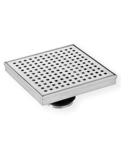 Chtools 6x6 inch  shower drain squares pattern chrome brush